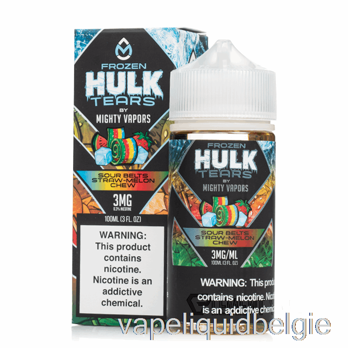 Vape Smaken Bevroren Zure Riemen Stromeloen Kauwen - Hulk Tranen - 100ml 0mg